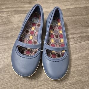 CROCS Blue Mary Jane Slip On Shoes Womens Size 7